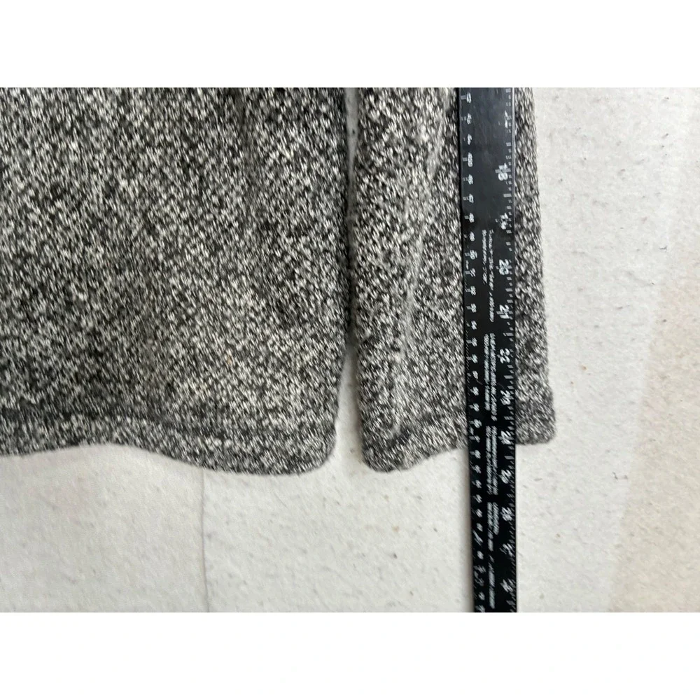 Orvis Mens Grey Marled Sherpa Lined Quarter Zip Pullover Sweater Medium 1247213
